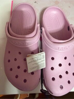women Pink Crocs-Style Comfort Clog
